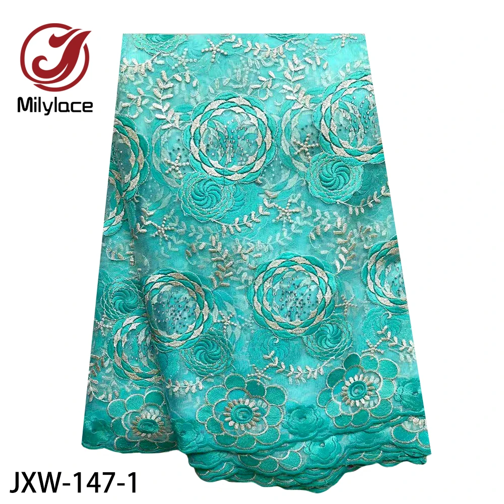 Latest French Nigerian Lace Fabrics High Quality Tulle African Lace Fabric with Stones French Tulle Lace for Wedding JXW-147
Latest French Nigerian Lace Fabrics High Quality Tulle African Lace Fabric with Stones French Tulle Lace for Wedding JXW-147