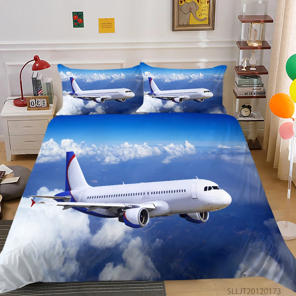 Airplane 3D Bedding Set Queen Size Duvet Cover Set Luxury Bedclothes Home Textiles 2/3pcs High Quality Boys Bed Gift
Airplane 3D Bedding Set Queen Size Duvet Cover Set Luxury Bedclothes Home Textiles 2/3pcs High Quality Boys Bed Gift