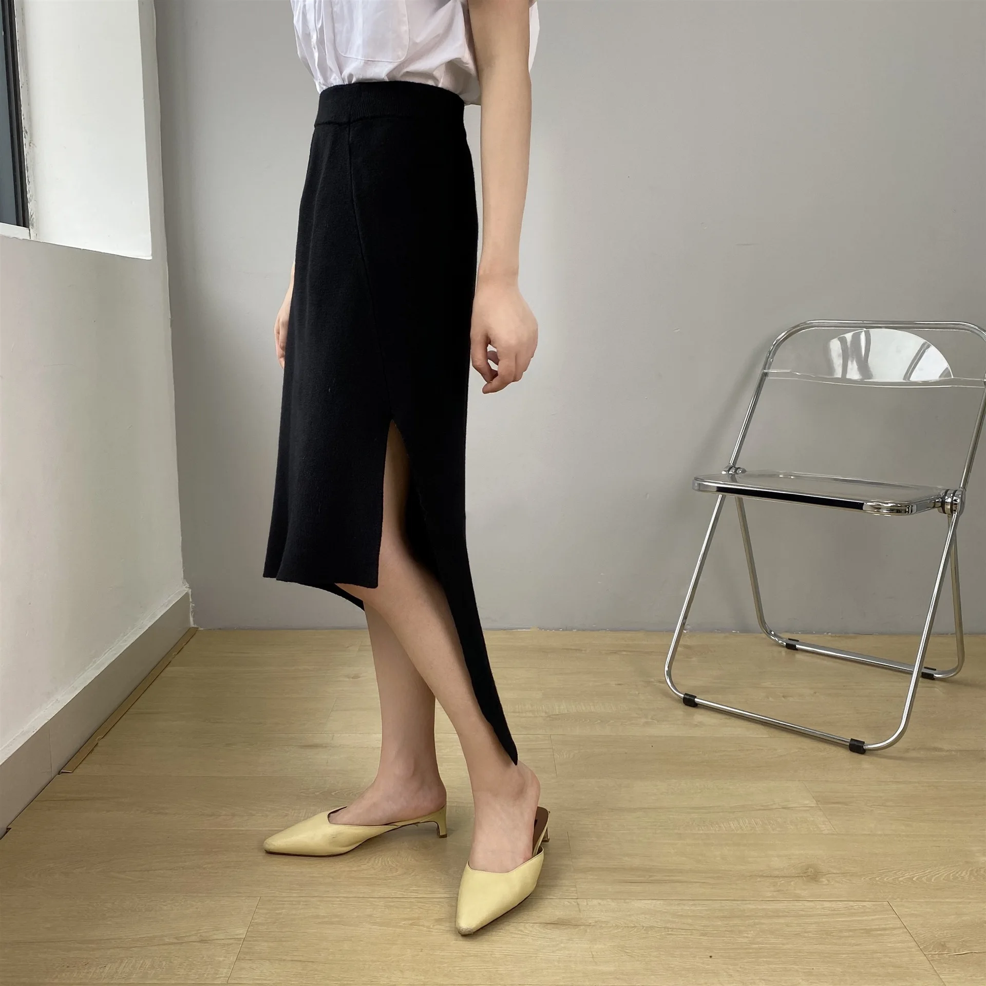 2020 New Winter Skirts Women High Waist Knit Skirts Womens Fashion Straight Skirt Femme Solid Irregular Split Skirts Streetwear
2020 New Winter Skirts Women High Waist Knit Skirts Womens Fashion Straight Skirt Femme Solid Irregular Split Skirts Streetwear