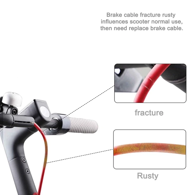 Brake Line Cable for Xaiomi M365 Scooter Red Replacement Attachment Resistant To Breakage Electric Scooter Accessories
Brake Line Cable for Xaiomi M365 Scooter Red Replacement Attachment Resistant To Breakage Electric Scooter Accessories