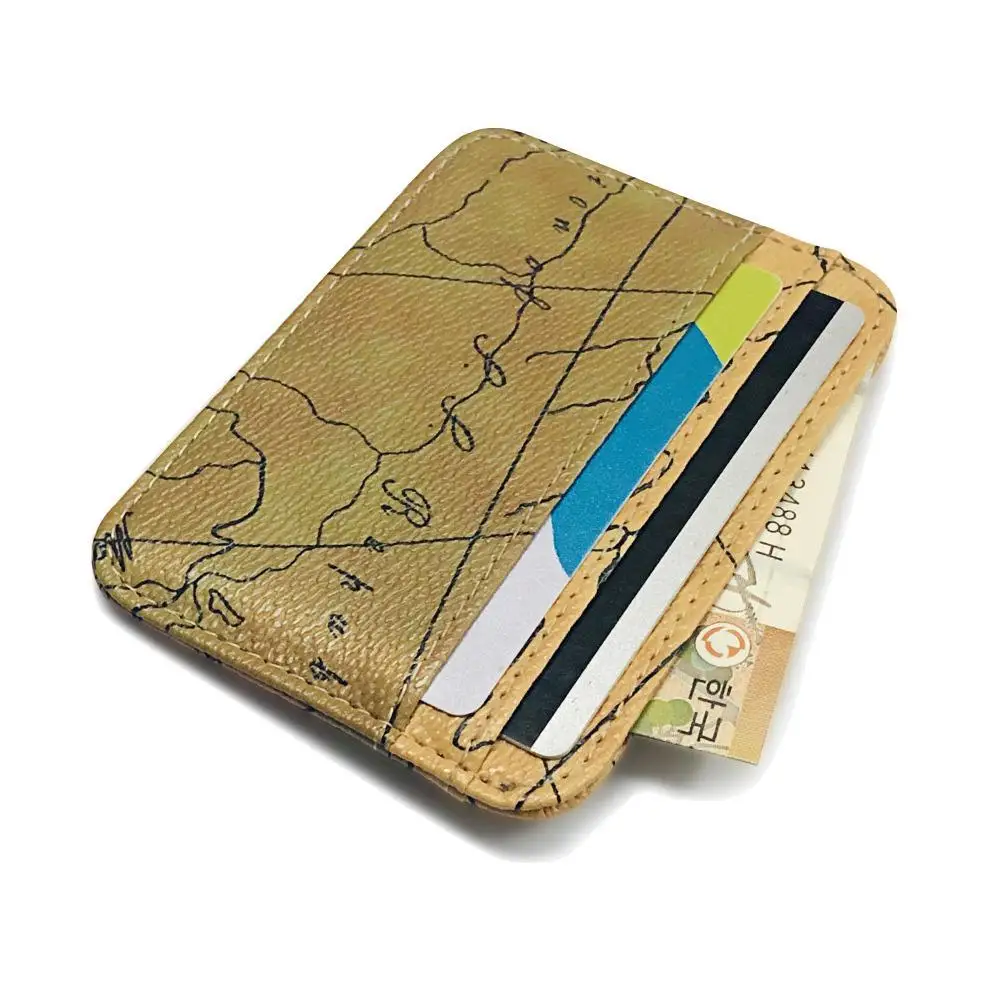 HOT SALES 2021 Men Women Faux Leather Map Credit Card Cash Holder Case Slim Wallet Coin Purse
HOT SALES 2021 Men Women Faux Leather Map Credit Card Cash Holder Case Slim Wallet Coin Purse