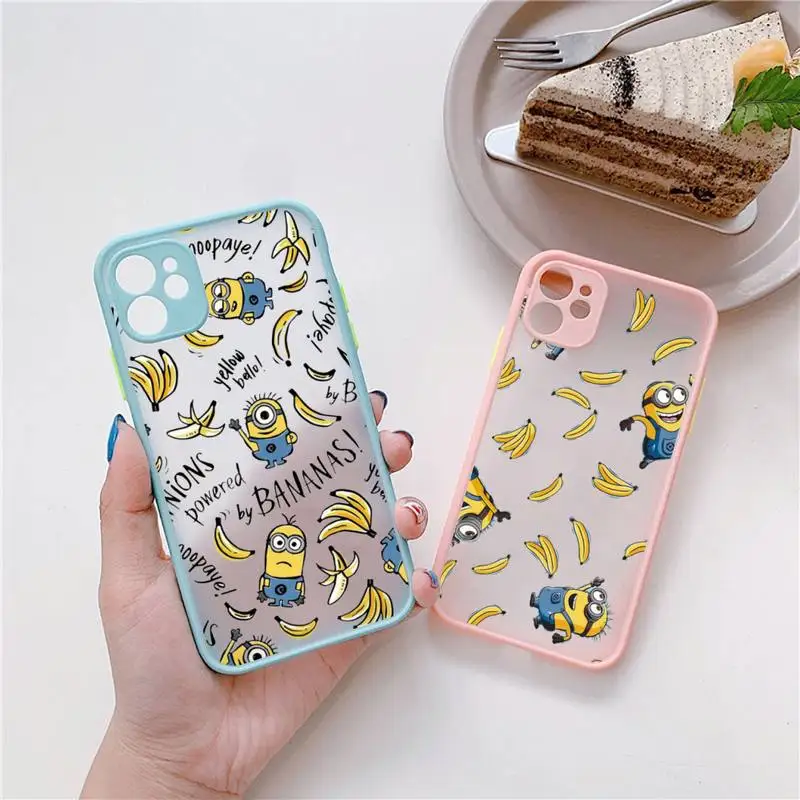 Cute Cartoon Miniones Phone Case Matte Bumper For iphone 13 12 mini 11 Pro Max X XS Max XR 7 8 Plus Capa
Cute Cartoon Miniones Phone Case Matte Bumper For iphone 13 12 mini 11 Pro Max X XS Max XR 7 8 Plus Capa