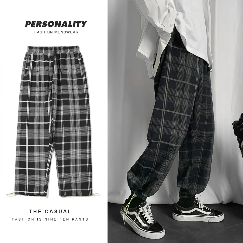 2021 Brand clothing Men spring high grade pure cotton Plaid Casual pants/lovers Fashin loose Haroun pants Plus size S-5XL
2021 Brand clothing Men spring high grade pure cotton Plaid Casual pants/lovers Fashin loose Haroun pants Plus size S-5XL