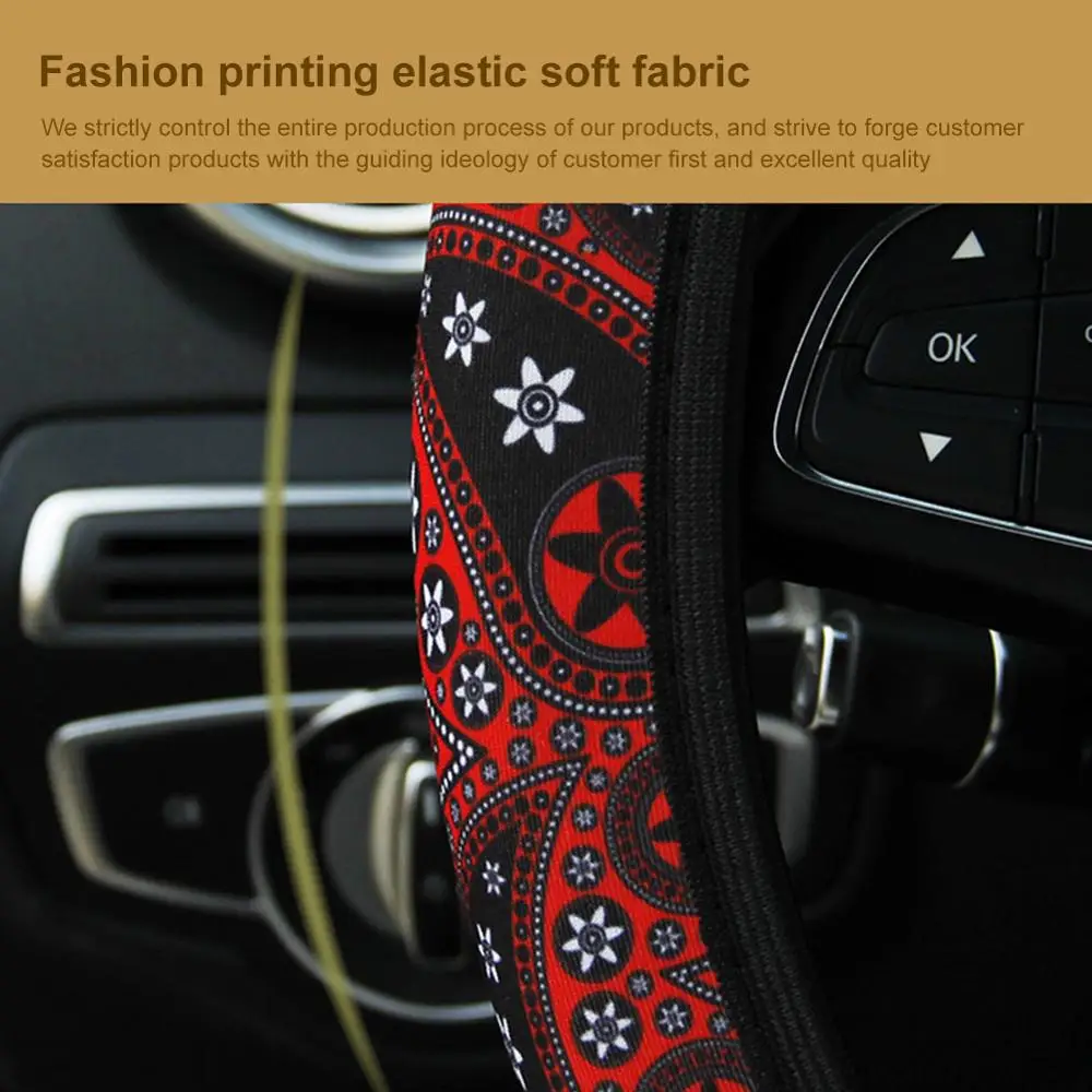 Non-slip Car Steering Wheel Cover Diameter 38cm Bohemia Style Auto Decoration Steering Wheel Cover Car Interior Accessories
Non-slip Car Steering Wheel Cover Diameter 38cm Bohemia Style Auto Decoration Steering Wheel Cover Car Interior Accessories