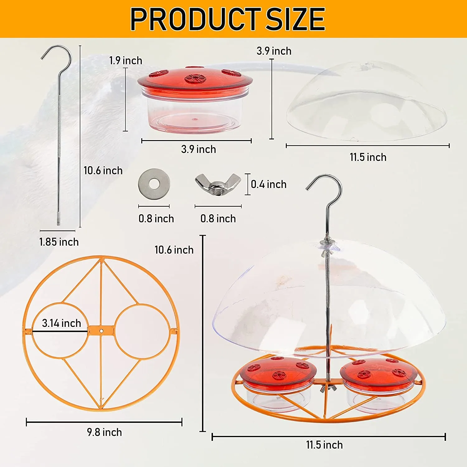 Mouse-proof Metal Bird Feeder Outdoor Garden Hanging Plastic Bird Feeder Pendant Garden Hanging Plastic Bird Feeder Pendant Feed
Mouse-proof Metal Bird Feeder Outdoor Garden Hanging Plastic Bird Feeder Pendant Garden Hanging Plastic Bird Feeder Pendant Feed