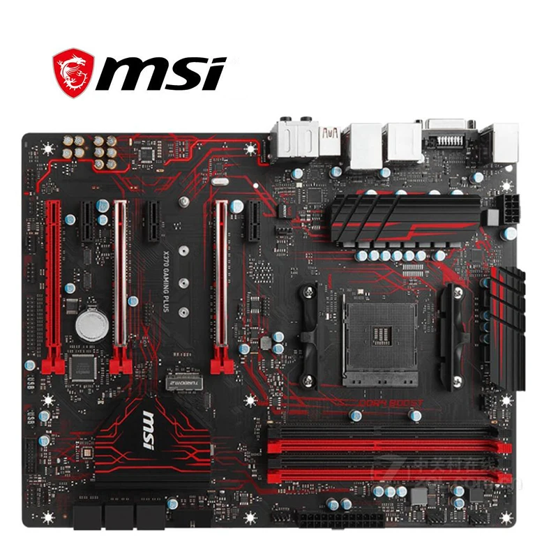 Материнская плата для MSI X370 GAMING PLUS разъем AM4 AMD X370M M.2 PCI E 3 0 оригинальная десктопная