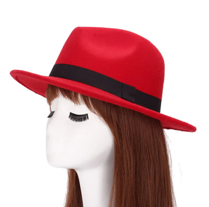 Brand New Winter Autumn Imitation Woolen Women Men Ladies Fedoras Top Jazz Hat European American Panama Round Caps Bowler Hats
Brand New Winter Autumn Imitation Woolen Women Men Ladies Fedoras Top Jazz Hat European American Panama Round Caps Bowler Hats