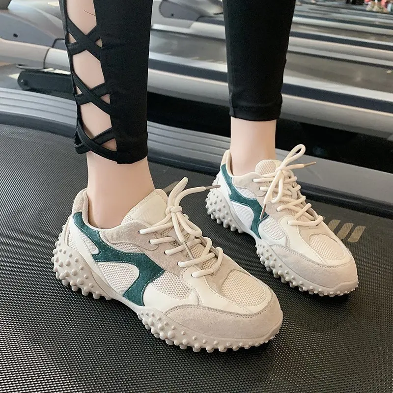 2021 Spring Women Casual Sport Shoes Flats Comfortable Mesh Lace Up Woman Vulcanized Shoes Outside Platform Sneakers Green Beige
2021 Spring Women Casual Sport Shoes Flats Comfortable Mesh Lace Up Woman Vulcanized Shoes Outside Platform Sneakers Green Beige