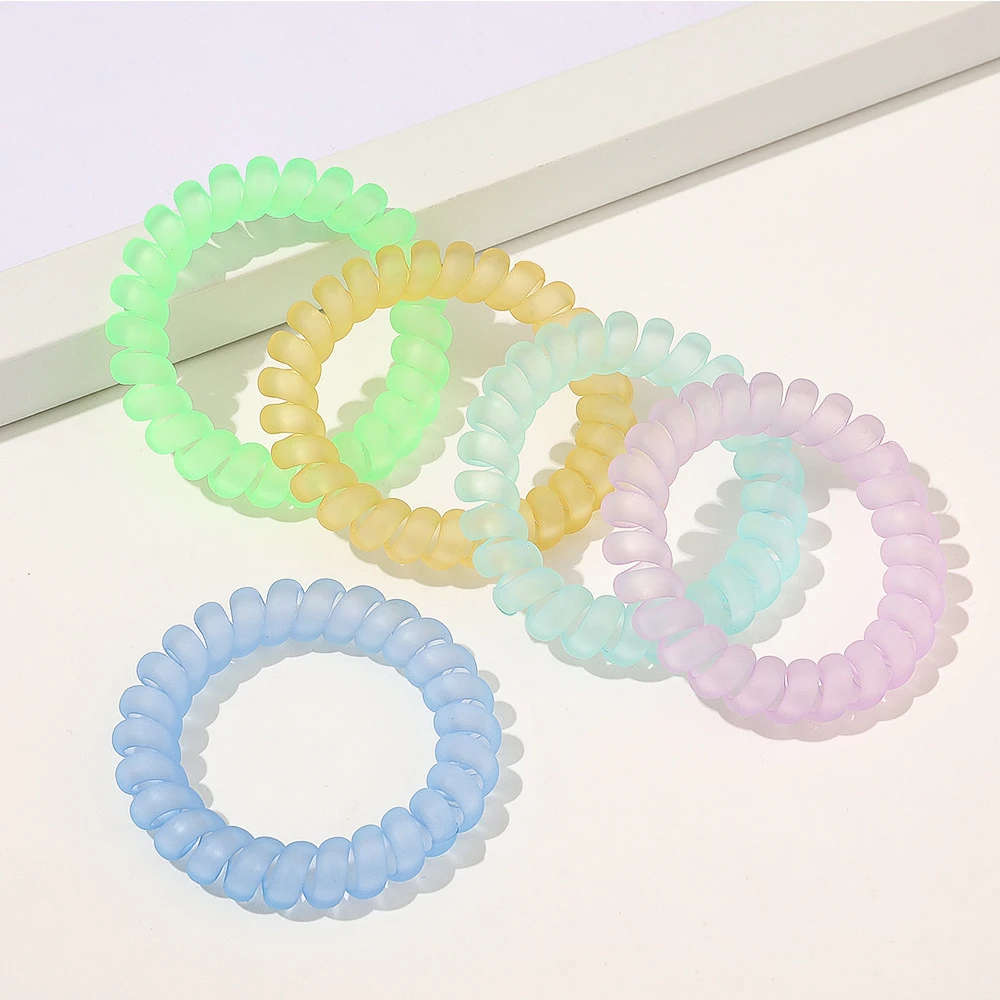 5/10 PC Top Fashion Solid Color Spiral Scrunchies Telephone Wire Hair Ties Donut Ponytails Hairstyle Plastic Rubbers
5/10 PC Top Fashion Solid Color Spiral Scrunchies Telephone Wire Hair Ties Donut Ponytails Hairstyle Plastic Rubbers