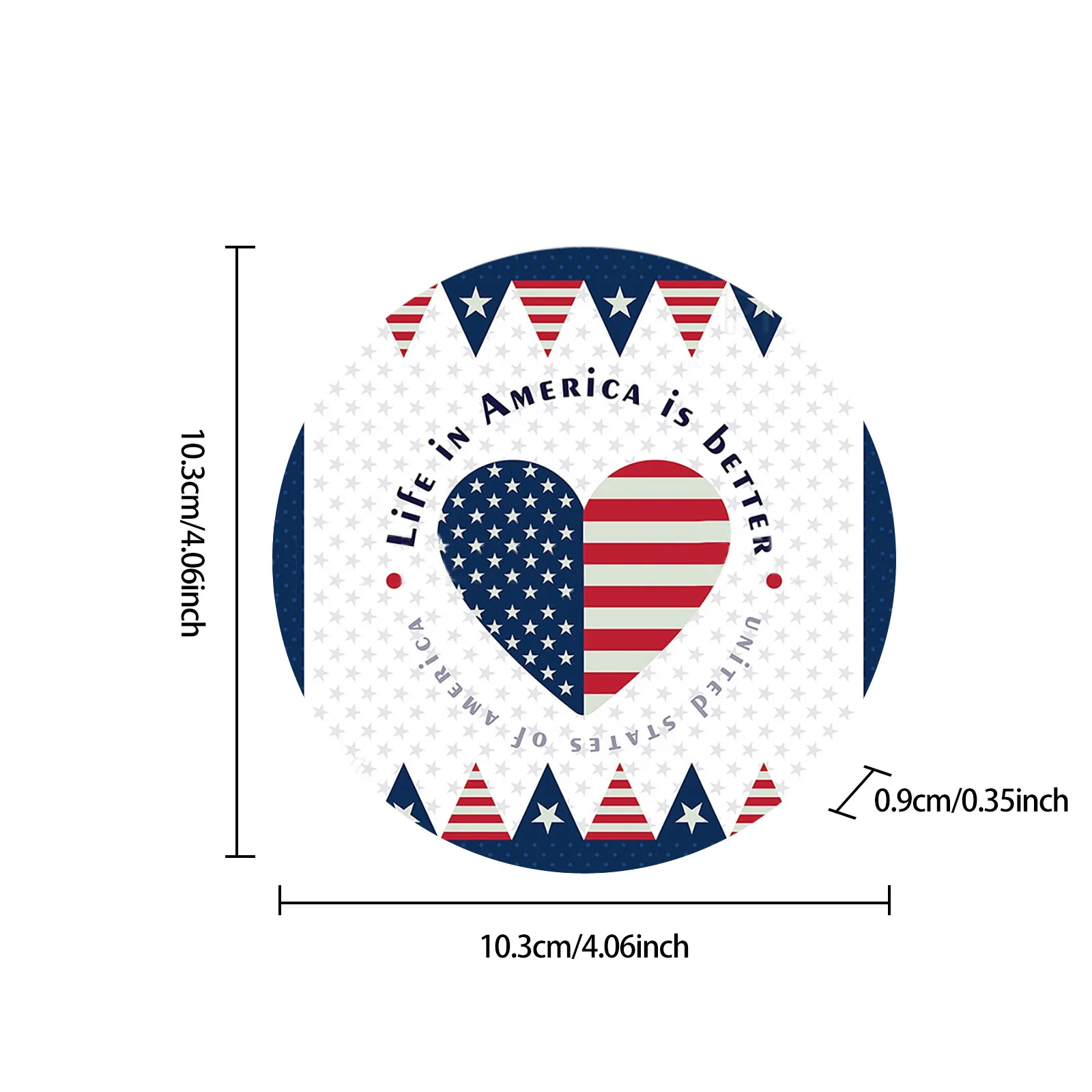 4pcs Quality Round Wood Coaster Cup Stand Non-slip Heat Proof Coffee Drink Coasters Mat Pad Independence Day Printing#g3
4pcs Quality Round Wood Coaster Cup Stand Non-slip Heat Proof Coffee Drink Coasters Mat Pad Independence Day Printing#g3
