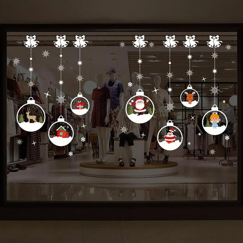 Cartoon Christmas Balls Snowman Hanging Ornaments Wall Removable Vinyl DIY Home Decal Window wallpaper Stickers glass Decal R1P1
Cartoon Christmas Balls Snowman Hanging Ornaments Wall Removable Vinyl DIY Home Decal Window wallpaper Stickers glass Decal R1P1