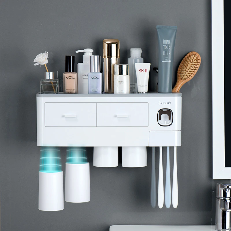 3 Color Bathroom Accessories Toothbrush Holder Automatic Toothpaste Dispenser Holder Wall Mount Rack Storage For Bathroom Home
3 Color Bathroom Accessories Toothbrush Holder Automatic Toothpaste Dispenser Holder Wall Mount Rack Storage For Bathroom Home