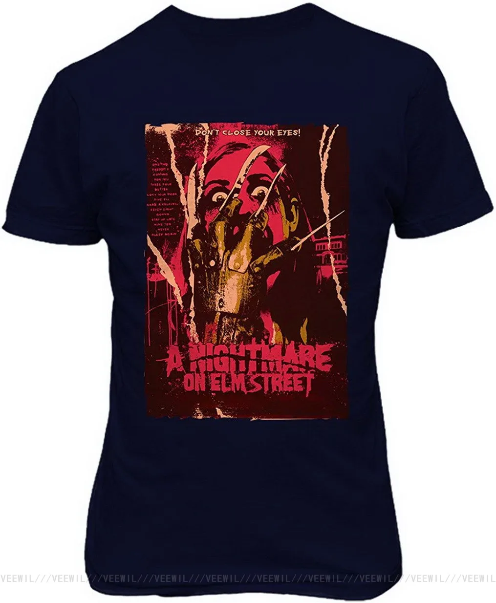 New Graphic Elm Street Close Your Eyes Novelty Tee Krueger Horror Movie Men's T Shirt Men Women High Quality Tops TEE Shirt
New Graphic Elm Street Close Your Eyes Novelty Tee Krueger Horror Movie Men's T Shirt Men Women High Quality Tops TEE Shirt