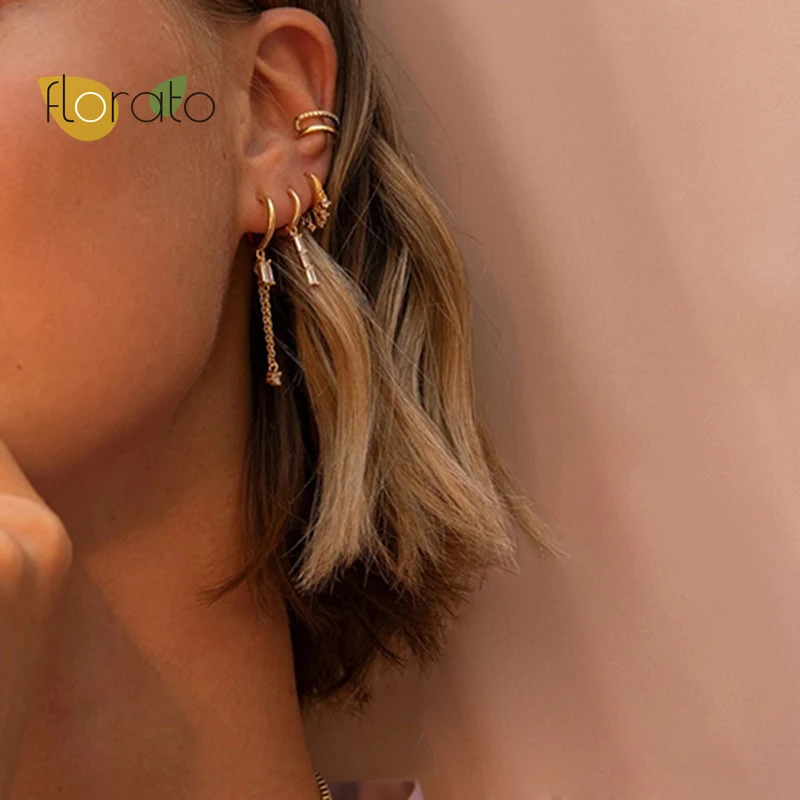 925 Sterling Silver Hoop Earrings For Women Colorful Diamond Zircon Geometry Earrings Piercing Earrings Jewelry Pendientes
925 Sterling Silver Hoop Earrings For Women Colorful Diamond Zircon Geometry Earrings Piercing Earrings Jewelry Pendientes