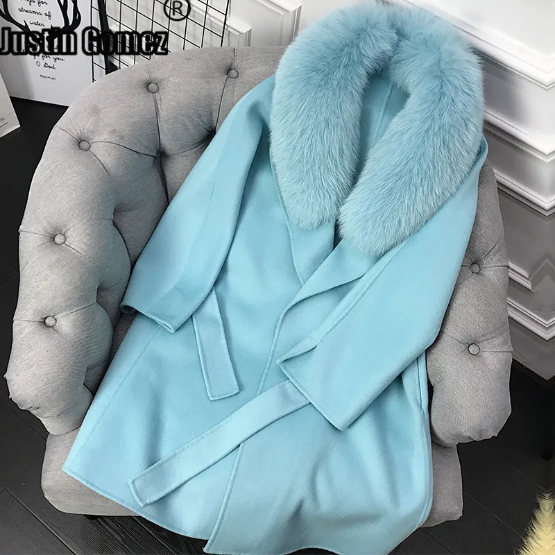 Soft Fox Collar Cloak Winter Warm Long Wool Coat Thicken Cozy Classic Outwear 2021 Hot Sale Temperament Coats For Women
Soft Fox Collar Cloak Winter Warm Long Wool Coat Thicken Cozy Classic Outwear 2021 Hot Sale Temperament Coats For Women