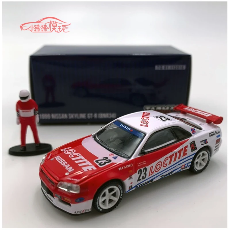 Tarmac Works & 1:64 GREENLIGHT 1999 Nissan GT-R BNR34 #23 with Loctite doll Diecast Collection Simulation Alloy Car Model Toys
Tarmac Works & 1:64 GREENLIGHT 1999 Nissan GT-R BNR34 #23 with Loctite doll Diecast Collection Simulation Alloy Car Model Toys