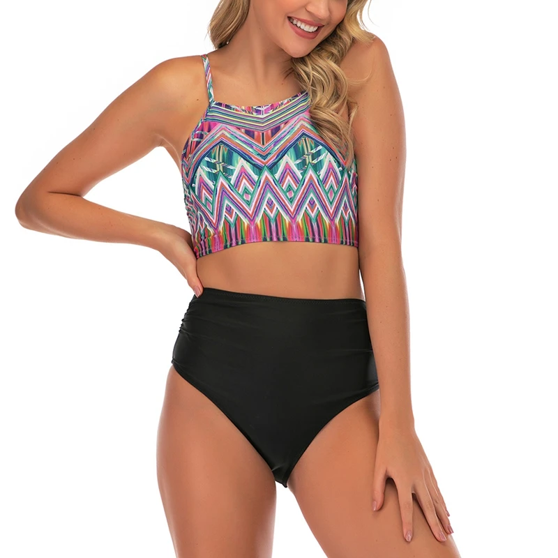 Female Cover Belly Fashion Solid Color Sling Split Triple-Cornered Swimsuit Female High Waist Bikini
Female Cover Belly Fashion Solid Color Sling Split Triple-Cornered Swimsuit Female High Waist Bikini