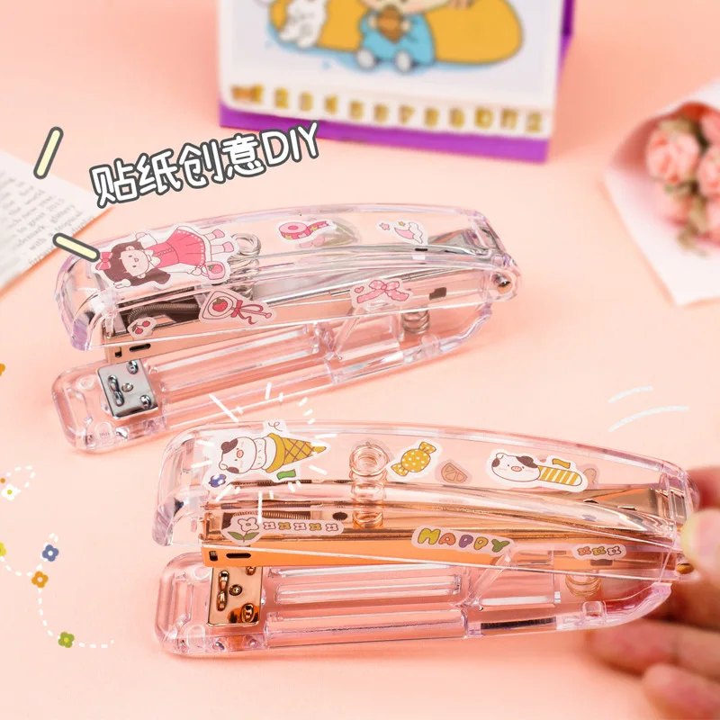 Ins Transparent Stapler Korean Sticker Decoration Simple Student Test Paper Book Office Binding Machine Kawaii Stationery
Ins Transparent Stapler Korean Sticker Decoration Simple Student Test Paper Book Office Binding Machine Kawaii Stationery