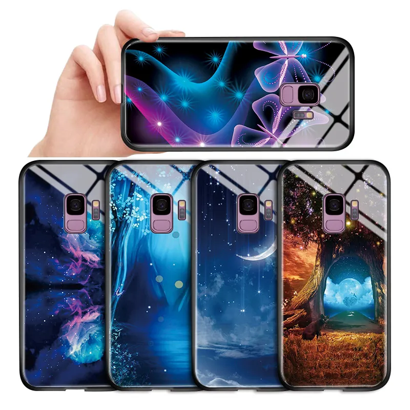 Чехол из закаленного стекла для Samsung Galaxy A9 Pro 2019 Star A8S 2018|Бамперы| |