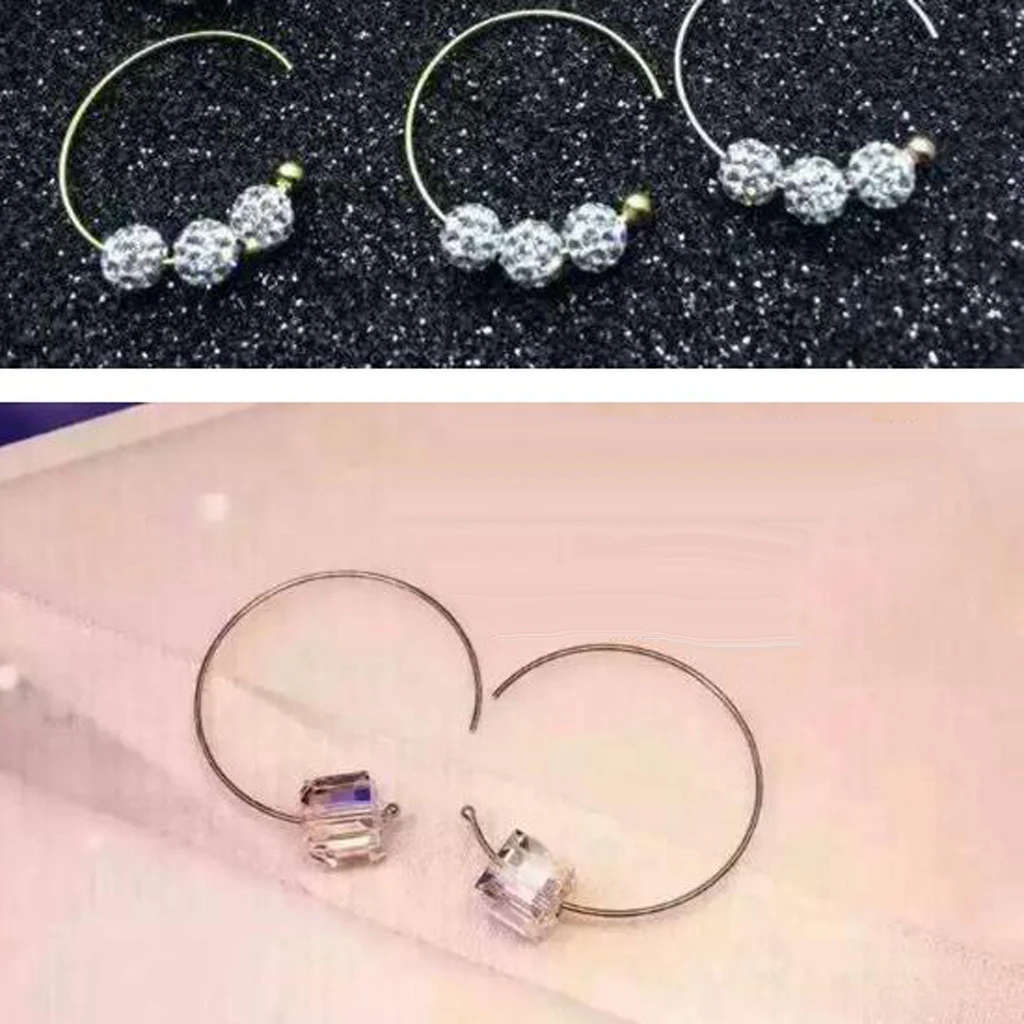 2pcs 925 Sterling Silver Half Circle Hoop Earrings Women Steampunk Ear Clips
2pcs 925 Sterling Silver Half Circle Hoop Earrings Women Steampunk Ear Clips