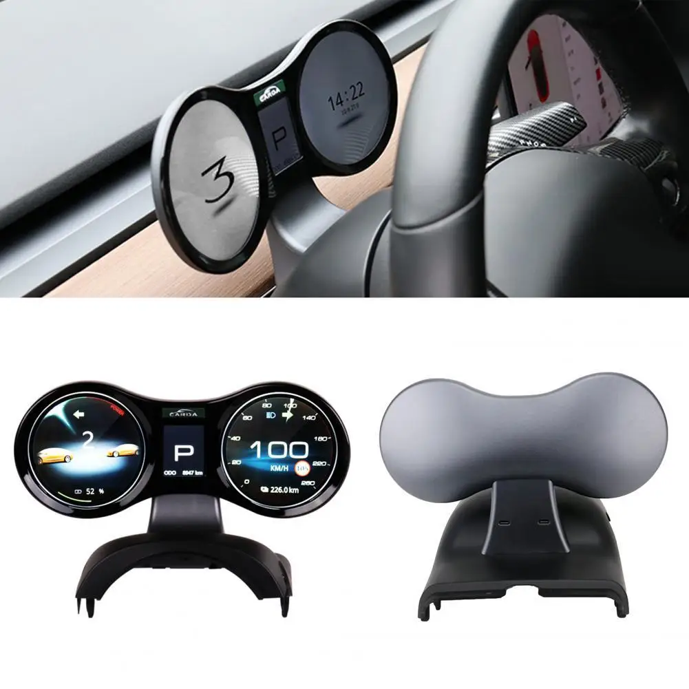 LCD Cluster Instrument Two Gauge Panel Multi-function 10.2-Inch Universal Car Dual Mode LCD Cluster Instrument for Tesla Model 3
LCD Cluster Instrument Two Gauge Panel Multi-function 10.2-Inch Universal Car Dual Mode LCD Cluster Instrument for Tesla Model 3