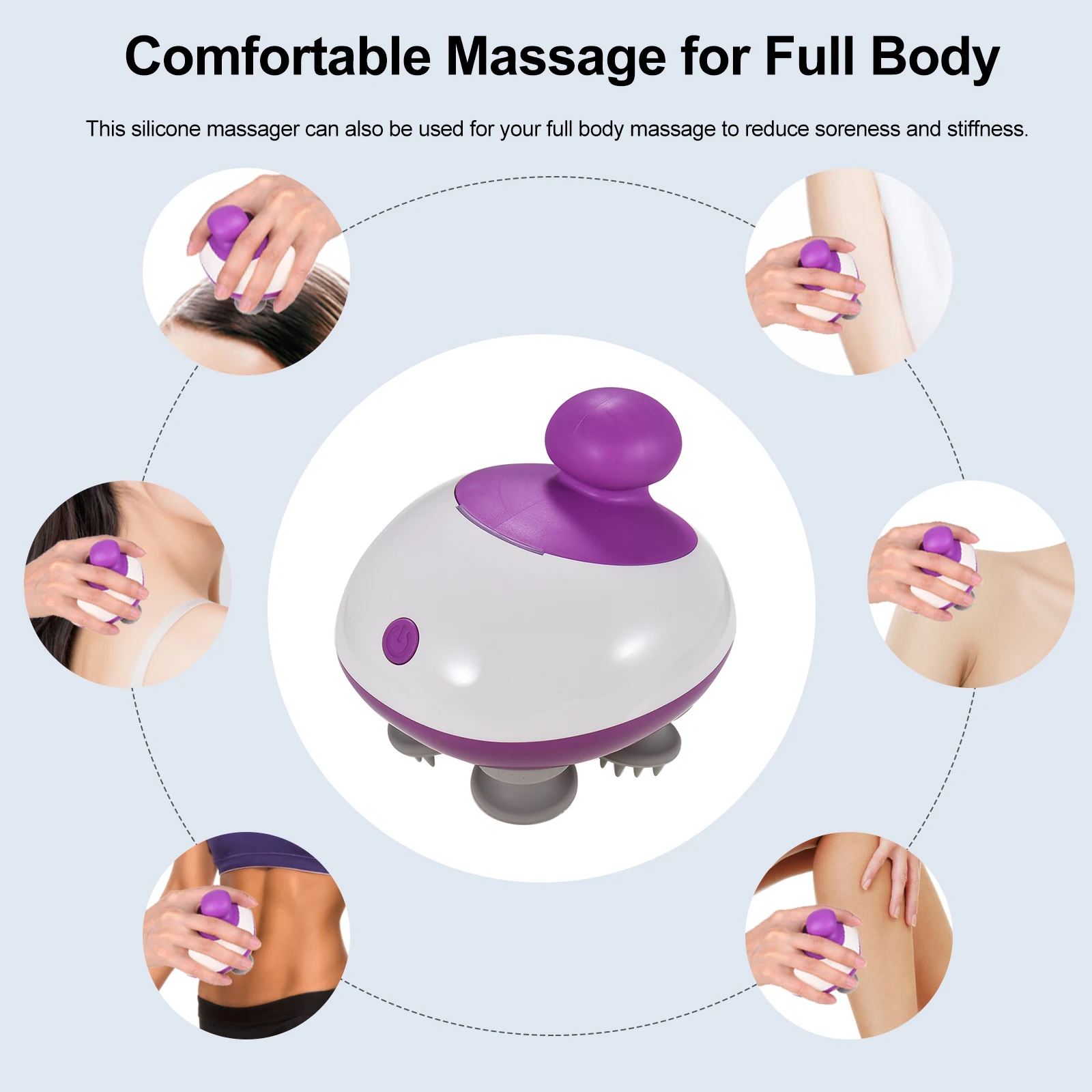Electric Scalp Massager Cordless Head Massager with 4 Kneading Heads Head Scratcher Stress Relax for Muscles Back Shoulder Calf
Electric Scalp Massager Cordless Head Massager with 4 Kneading Heads Head Scratcher Stress Relax for Muscles Back Shoulder Calf