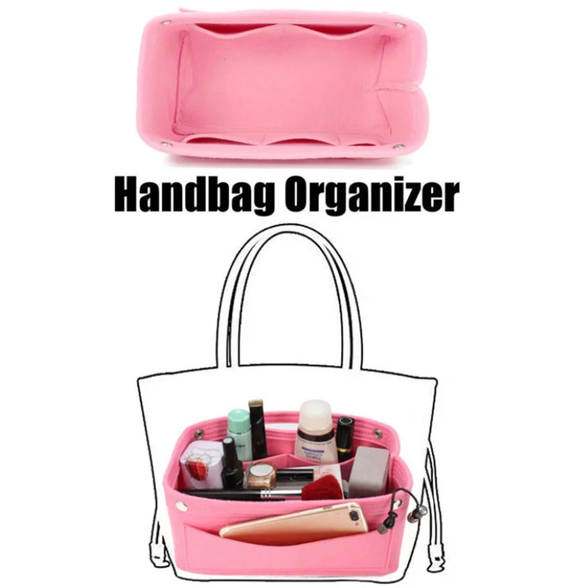 Women's Felt Organizer Cosmetic Bag Inner Bags Portable Multilayer Insert Handbag Table Containers Female Travel Storage Bag
Women's Felt Organizer Cosmetic Bag Inner Bags Portable Multilayer Insert Handbag Table Containers Female Travel Storage Bag