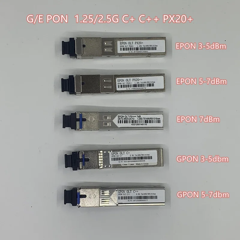 Epon GPON SC OLT Optische Transceiver PX20+PX20++ Px20+++ C+C++ SFPOLT1.25G 1490/1310nm 3-7dBm Sc Olt Ftth Solutionmodule Voor
Epon GPON SC OLT Optische Transceiver PX20+PX20++ Px20+++ C+C++ SFPOLT1.25G 1490/1310nm 3-7dBm Sc Olt Ftth Solutionmodule Voor