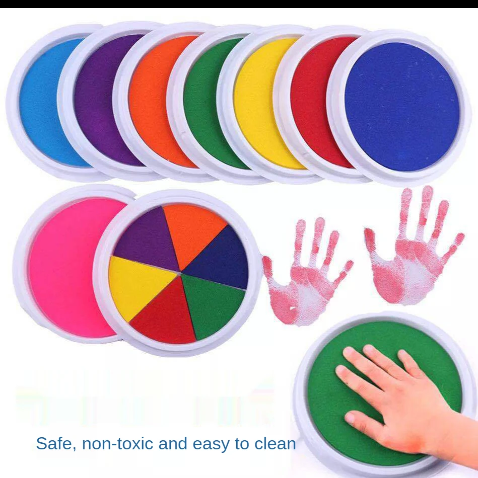 Kids toysFunny 6 Colors Ink Pad Stamp DIY Finger Painting Cardmaking Large Round For Kids Education Drawing Interactive toys
Kids toysFunny 6 Colors Ink Pad Stamp DIY Finger Painting Cardmaking Large Round For Kids Education Drawing Interactive toys
