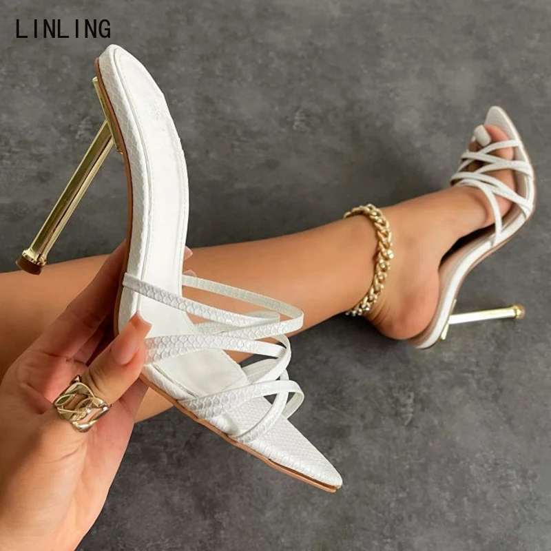 2022 Summer Slippers Fashion Thin High Heels Mules Women Pointed Toe Slip On Party Shoes Sexy Woman Sandalias
2022 Summer Slippers Fashion Thin High Heels Mules Women Pointed Toe Slip On Party Shoes Sexy Woman Sandalias