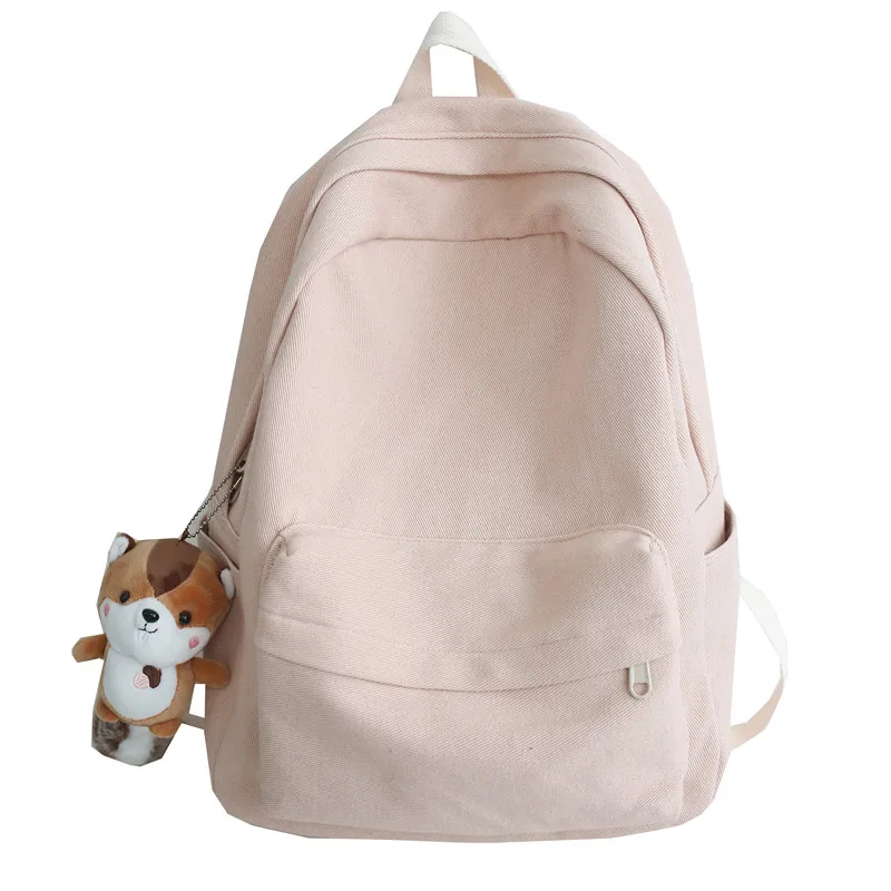 Female Solid Color Canvas Backpack Men Cute Simple Women's School Backpacks Harajuku College Shoulder Travel Bag Ladies Fashion
Female Solid Color Canvas Backpack Men Cute Simple Women's School Backpacks Harajuku College Shoulder Travel Bag Ladies Fashion