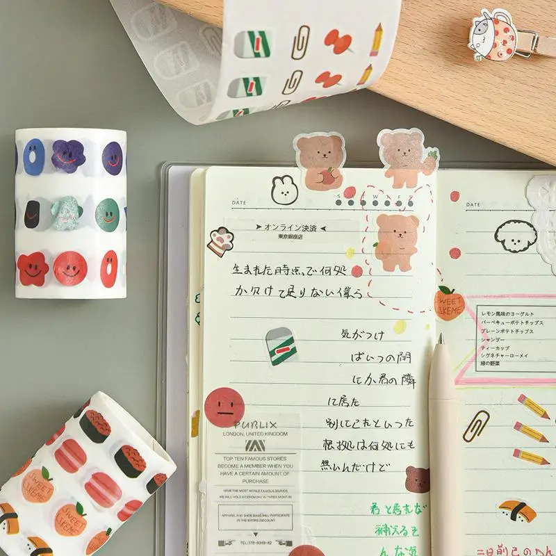 Kawaii Expression Bear Washi Tape Decorative Adhesive Dot Masking Tape Stickers Scrapbooking DIY Stationery Tape School Supplies
Kawaii Expression Bear Washi Tape Decorative Adhesive Dot Masking Tape Stickers Scrapbooking DIY Stationery Tape School Supplies