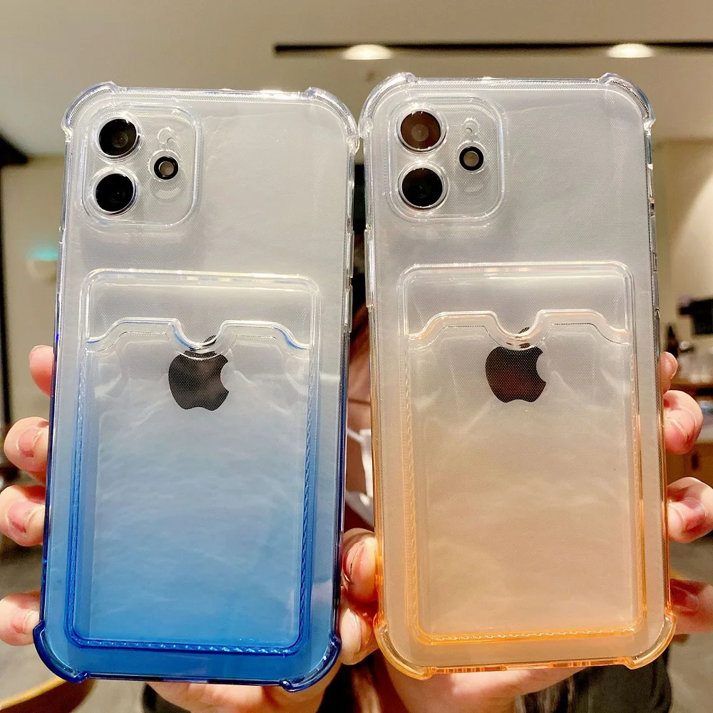 100Pcs Clear Gradient Card Bag Phone Case For iPhone 12 11 Pro Max 12Mini X XS XS Max XR 7 8 Plus SE 2020 Wallet Soft Back Cover
100Pcs Clear Gradient Card Bag Phone Case For iPhone 12 11 Pro Max 12Mini X XS XS Max XR 7 8 Plus SE 2020 Wallet Soft Back Cover