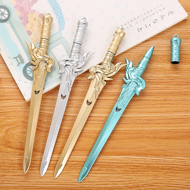 1 creative learning stationery cartoon gel pen, cute student animation pen, sword-shaped water-based signature pen
1 creative learning stationery cartoon gel pen, cute student animation pen, sword-shaped water-based signature pen