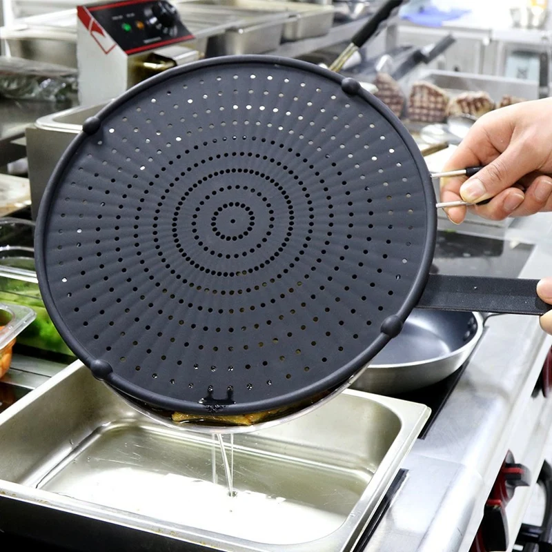 Silicone Splatter Screen Guard Nonstick Oil Grease Pan Lid Oil-Proof Splash Cover Frying Protection Mat
Silicone Splatter Screen Guard Nonstick Oil Grease Pan Lid Oil-Proof Splash Cover Frying Protection Mat