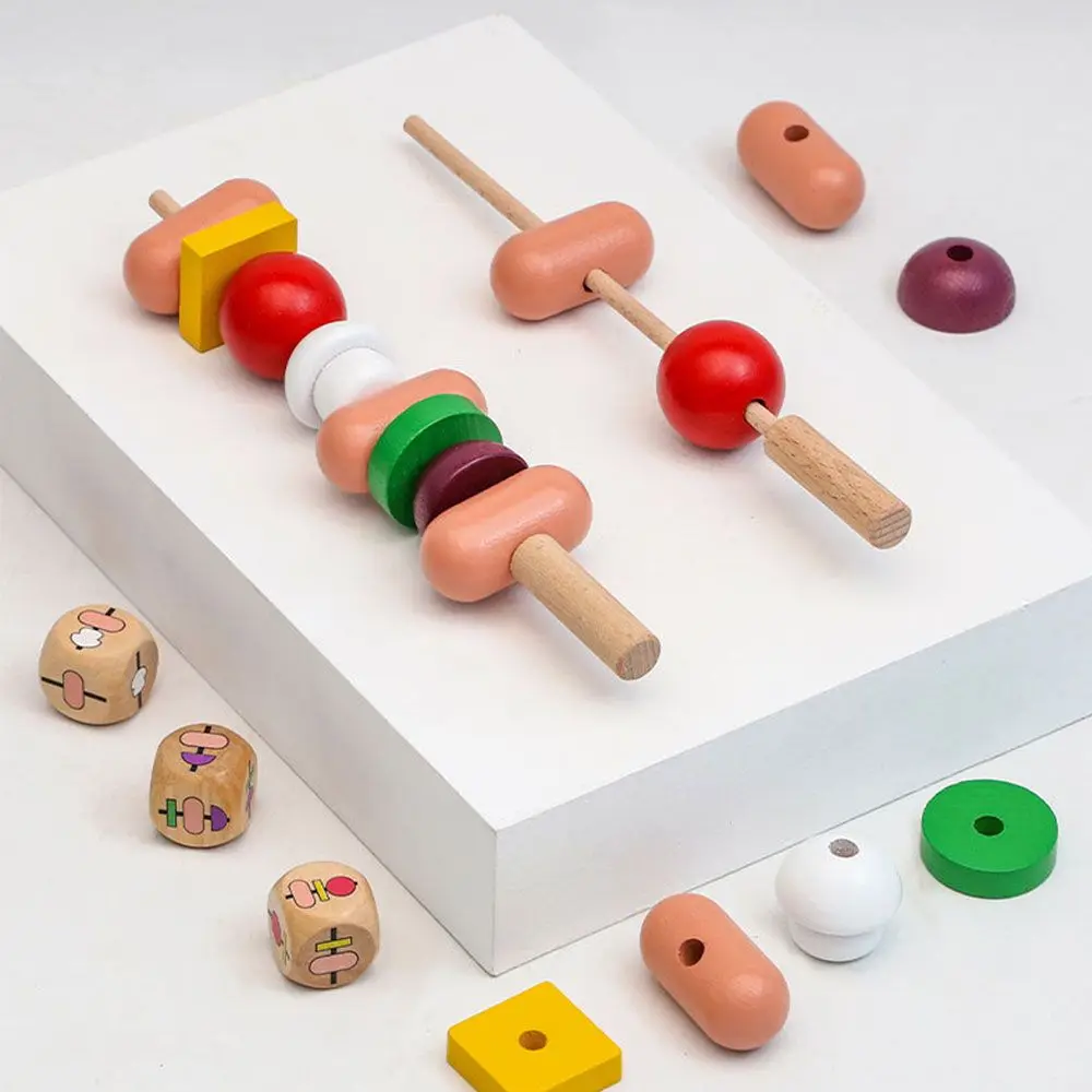 Baby Children 3D Puzzle Play House Match Discriminative Ranking Barbecue Toy Simulation Skewers Set Wooden Dices Game
Baby Children 3D Puzzle Play House Match Discriminative Ranking Barbecue Toy Simulation Skewers Set Wooden Dices Game
