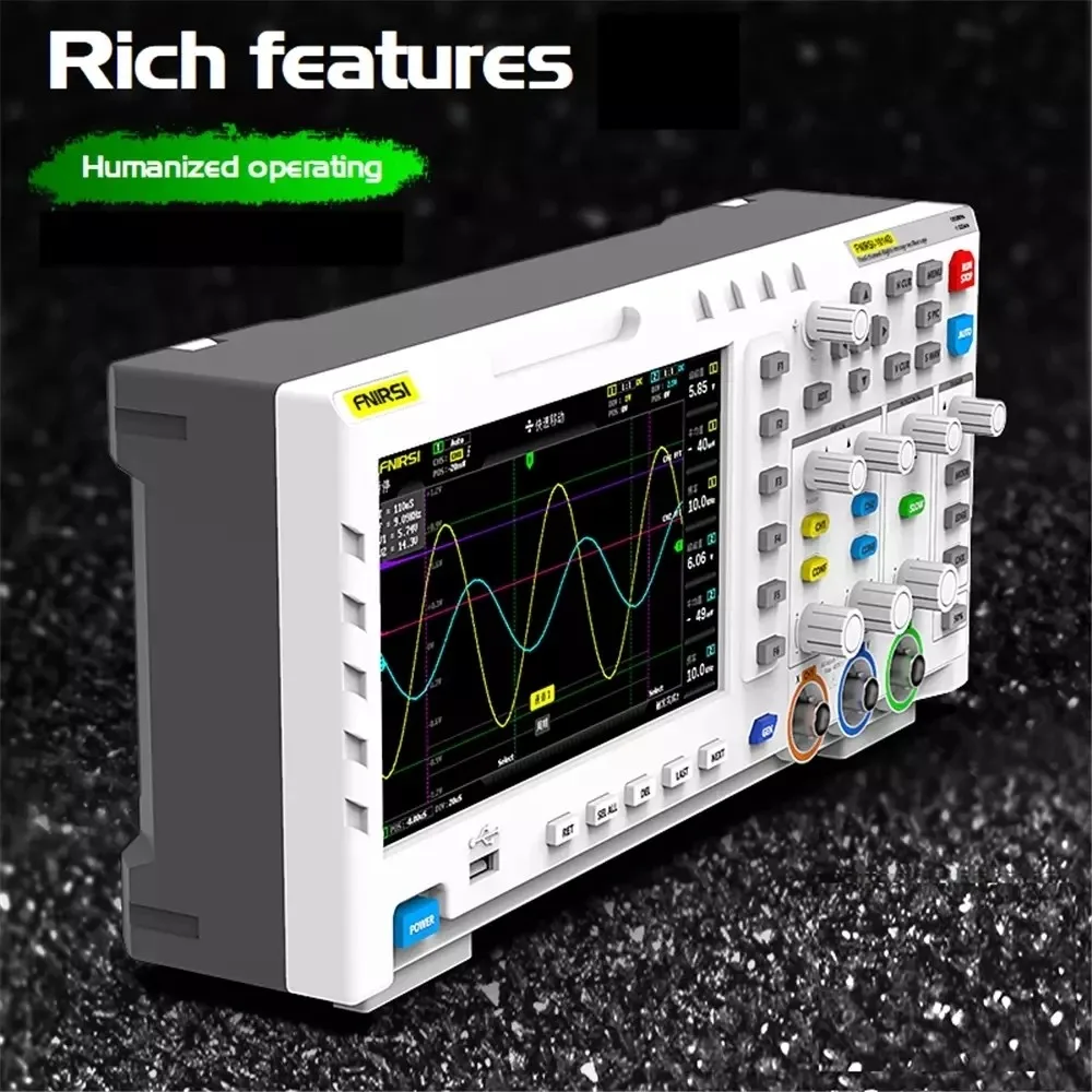 FNIRSI-1014D Digital Vitural Oscilloscope 2 In 1 Dual Channel Input Signal Generator 100MHz* Ana-log Bandwidth Logic Analyzer |