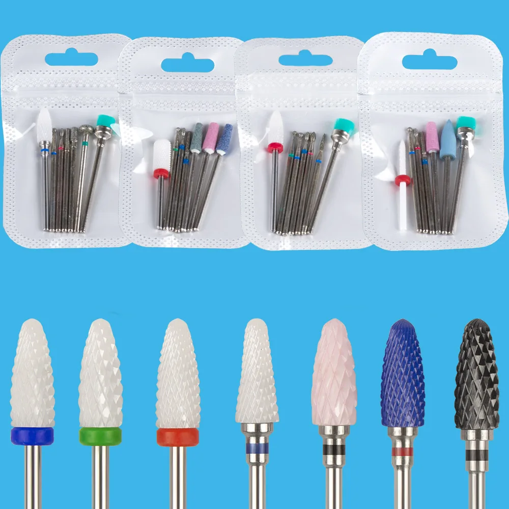Diamond Ceramic Nail Drill Bits Milling Cutter for Manicure Set Accessories Mills Removing Gel Manicure Machine Tools 6PCS/7PCS
Diamond Ceramic Nail Drill Bits Milling Cutter for Manicure Set Accessories Mills Removing Gel Manicure Machine Tools 6PCS/7PCS