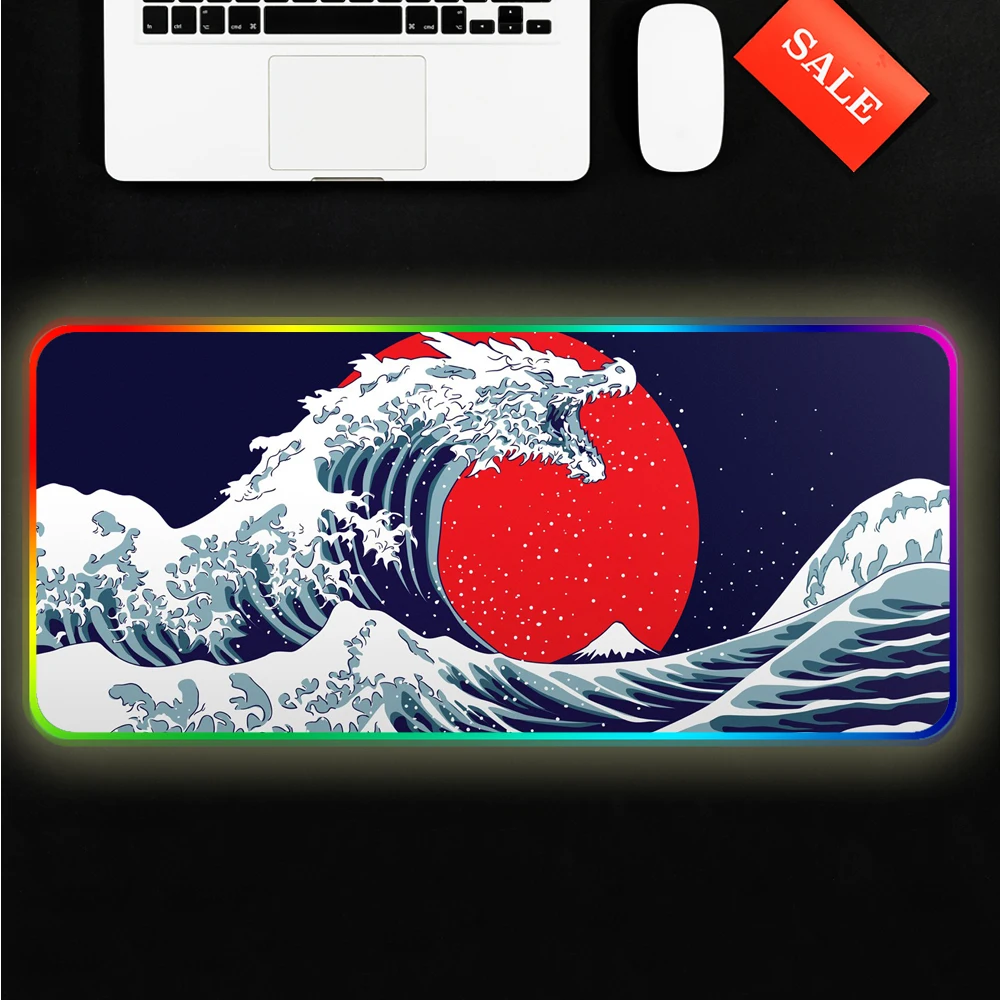 Art table black large RBG mouse pad anime computer table game accessories Kat Great Wave table pad mouse pad game player carpet
Art table black large RBG mouse pad anime computer table game accessories Kat Great Wave table pad mouse pad game player carpet