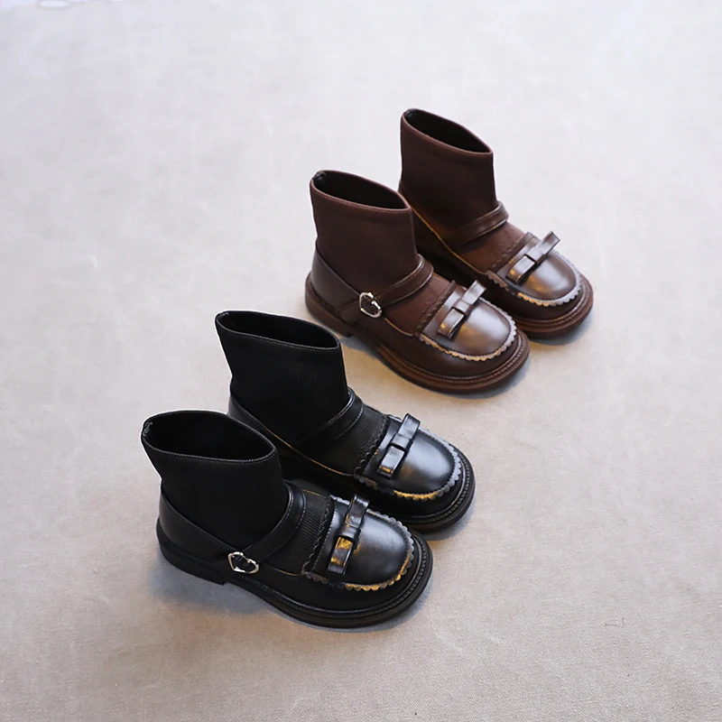 Autumn Girls Leather Bow Princess Shoes Sweet Round Toe Sock Shoes Anti Slip Kids Fashion Toddler Flat 6-12Y Top Quality Fashion
Autumn Girls Leather Bow Princess Shoes Sweet Round Toe Sock Shoes Anti Slip Kids Fashion Toddler Flat 6-12Y Top Quality Fashion
