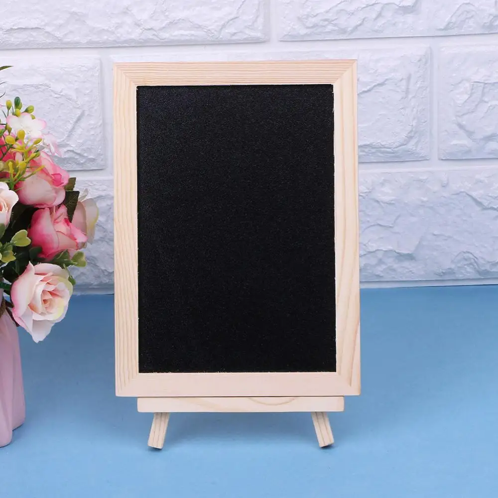 Wood Tabletop Chalkboard Double Sided Blackboard Message Board Children Kids Toy M17F
Wood Tabletop Chalkboard Double Sided Blackboard Message Board Children Kids Toy M17F