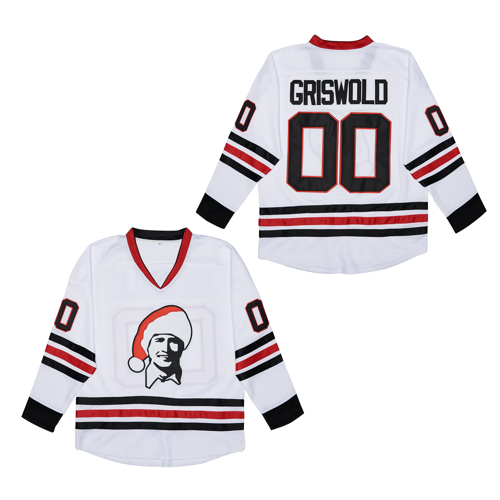 BG ice hockey jerseys Father Christmas 00 Clark Griswold jersey Embroidery sewing Outdoor sportswear white High Quality
BG ice hockey jerseys Father Christmas 00 Clark Griswold jersey Embroidery sewing Outdoor sportswear white High Quality