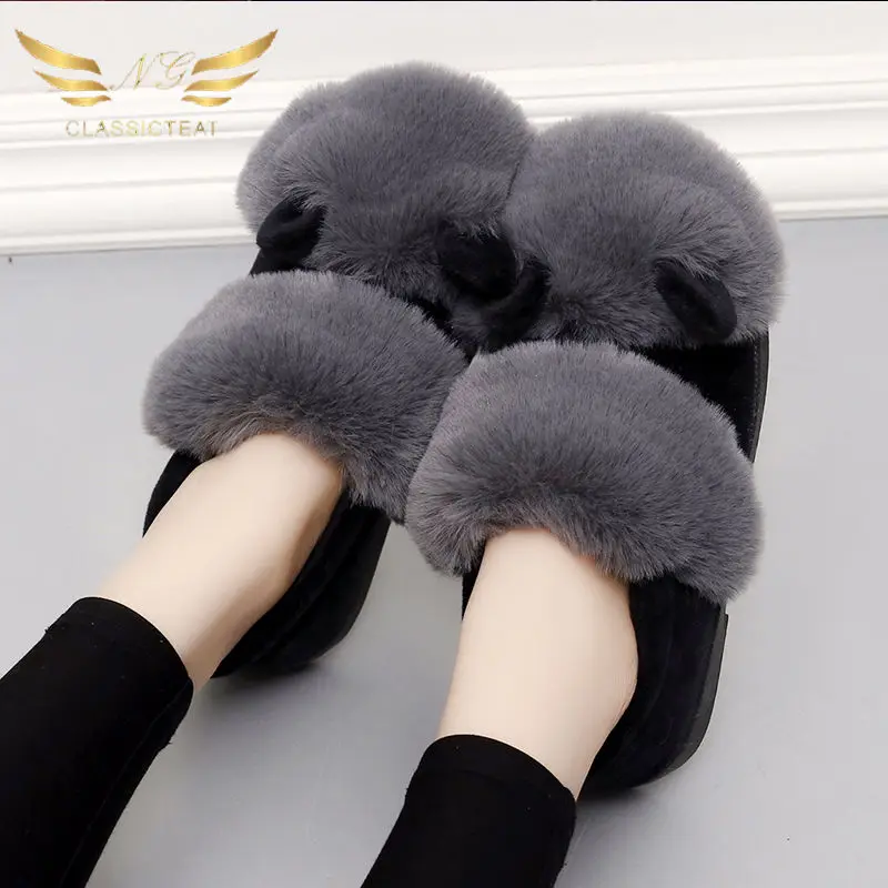 2020 Faux Fur Winter Warm Shoes Woman Men Indoor Slippers Soft Plush Anti-slip Lovers Home Floor Slipper Cotton Slides MTX105
2020 Faux Fur Winter Warm Shoes Woman Men Indoor Slippers Soft Plush Anti-slip Lovers Home Floor Slipper Cotton Slides MTX105