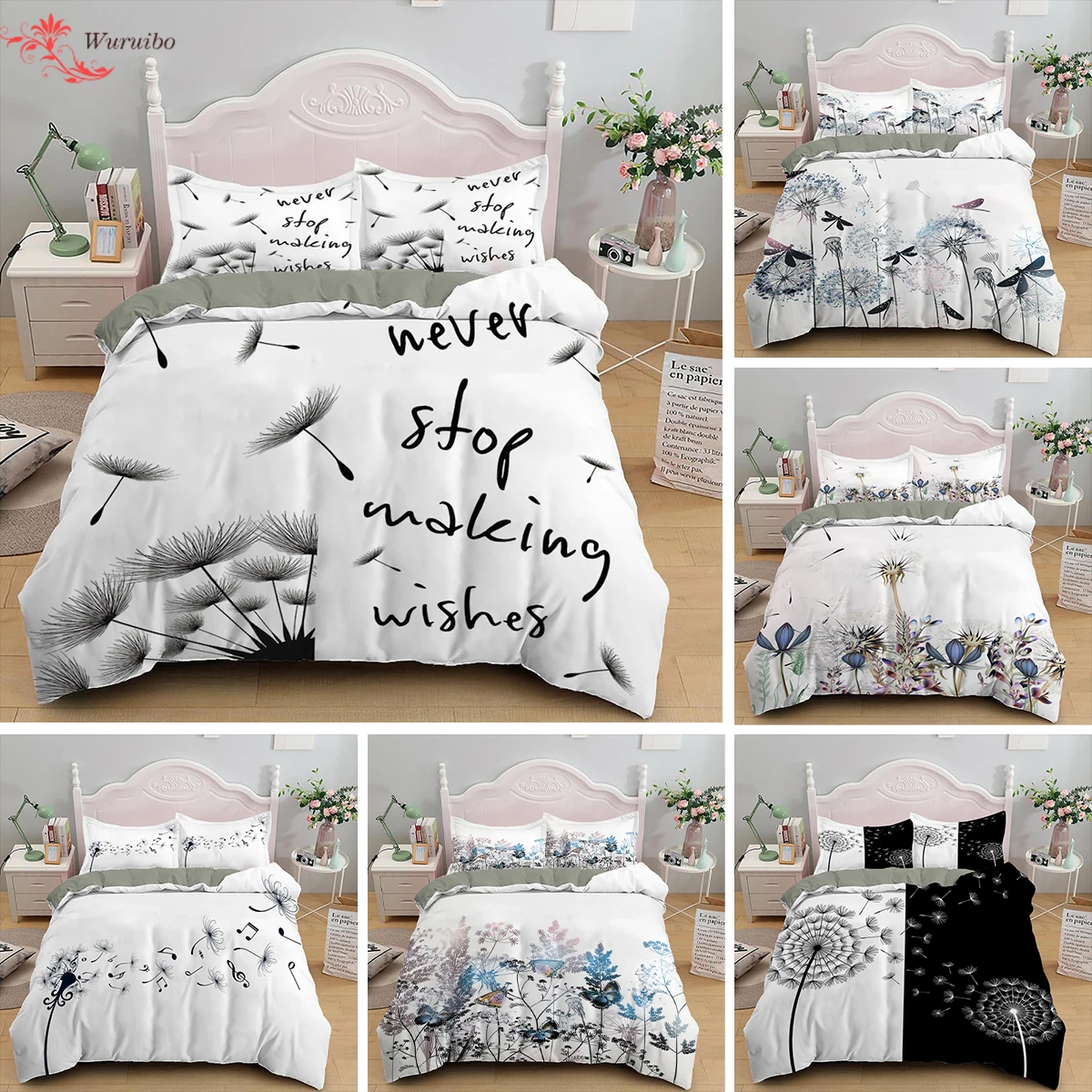 Dragonfly And Dandelion Bedding Set Teens Adult Girls Queen King Size Duvet Cover 2/3pcs Nordic Bed Covers 240x220 Home Textiles
Dragonfly And Dandelion Bedding Set Teens Adult Girls Queen King Size Duvet Cover 2/3pcs Nordic Bed Covers 240x220 Home Textiles