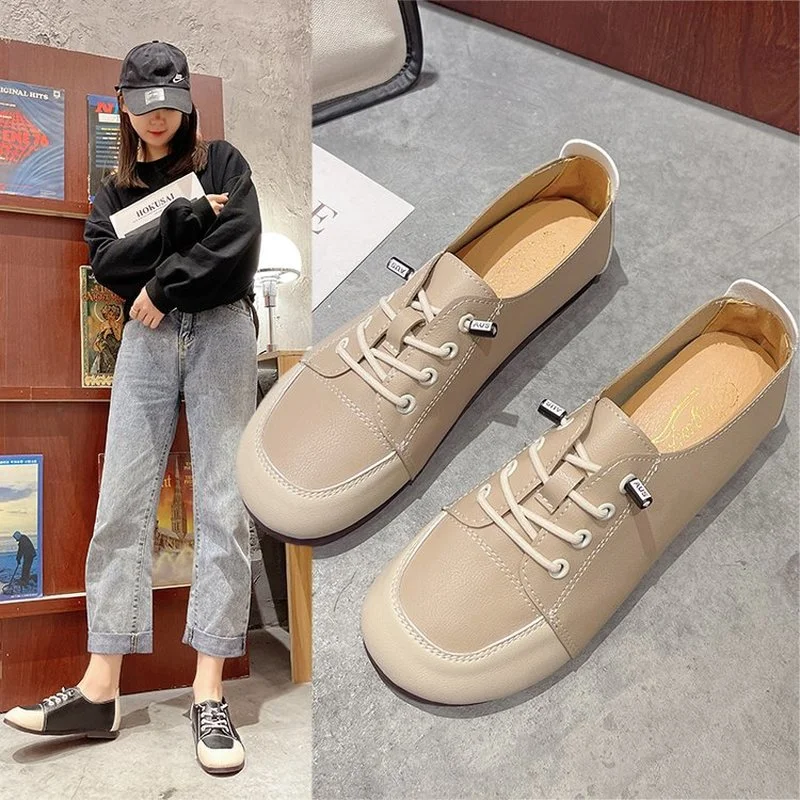 Spring and summer new soft leather soft sole small single shoes women 2021 flat-heeled leather forest lazy shoes women's shoes
Spring and summer new soft leather soft sole small single shoes women 2021 flat-heeled leather forest lazy shoes women's shoes