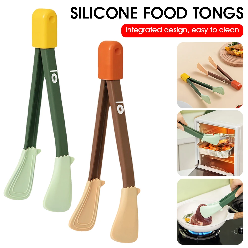1pcs Silicone Food Tongs Heat Resistant Kitchen Tongs with Hanging Loop Kitchen Accessories Tools for BBQ Cooking Grilling Tools
1pcs Silicone Food Tongs Heat Resistant Kitchen Tongs with Hanging Loop Kitchen Accessories Tools for BBQ Cooking Grilling Tools