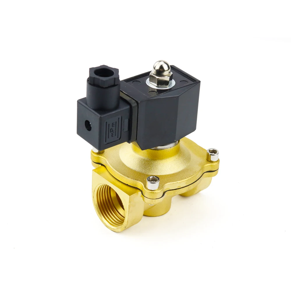 DN15/20/25/32/40 Electric Solenoid Valve 1/2" 3/4" 1" 1-1/2" Normally Closed Pneumatic for Water Oil Air Gas 12V 24V 220V 110V |