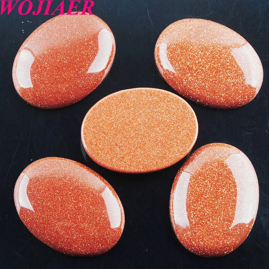 WOJIAER Natural Golden Sand Gem Stones Oval Cabochon CAB No Drill Hole 30x40x8mm Jewelry Making 10PCS PU8121
WOJIAER Natural Golden Sand Gem Stones Oval Cabochon CAB No Drill Hole 30x40x8mm Jewelry Making 10PCS PU8121