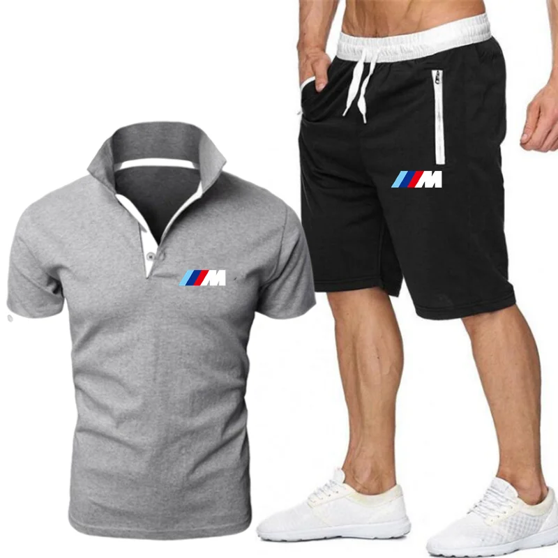 2 Piece Set Men's BMW T-shirt Shorts Summer Polo Short-sleeved Trousers Thin Pants Sportswear Men's Basketball Shirt
2 Piece Set Men's BMW T-shirt Shorts Summer Polo Short-sleeved Trousers Thin Pants Sportswear Men's Basketball Shirt