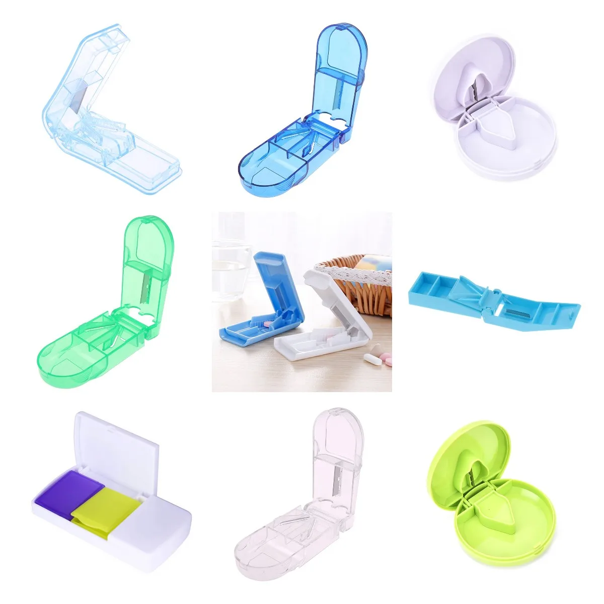 9styles Smart Pill Cases Medicine Tablet Storage Container Case Medicine Splitter Slicer Divide Compartment Tablet Cutter NEW
9styles Smart Pill Cases Medicine Tablet Storage Container Case Medicine Splitter Slicer Divide Compartment Tablet Cutter NEW